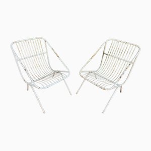 Provencal Wrought Iron Armchairs, 1950s, Set of 2