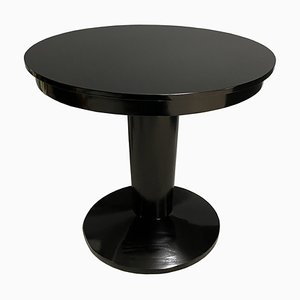 Small Art Nouveau Oval Table in Black, 1890s