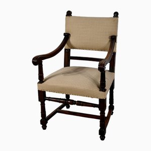 Renaissance Style Walnut Armchair