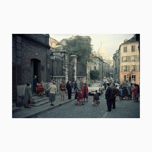 Peter Cornelius, Scena di strada a Montmartre, Parigi, 1956-61, Fotografia