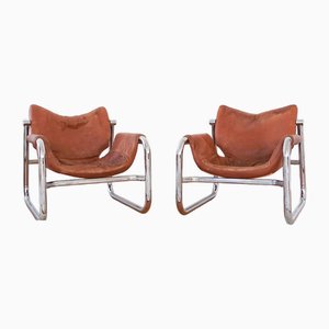 Brazilian Alpha Lounge Chair by Maurice Burke for Pozza, 1960s, Set of 2