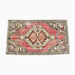 Oushak Dekorativer Fußmatten-Teppich mit niedrigem Flor