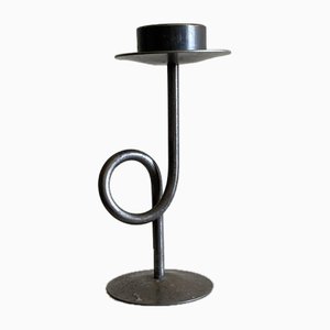French Modern Candleholder in Steel, 1950s