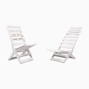 Set of Maratea Folding Chairs by Fanini Fain Ascoli Piceno, Italy, 1974