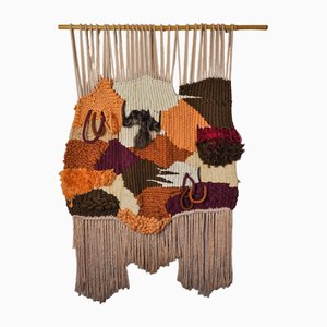 Textured Macrame Wall Tapestry, Spain, 1970s