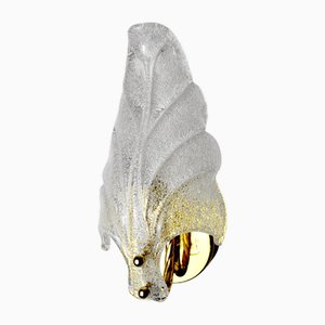 Leaf attributed to Carl Fagerlund Sconce in Murano Glass, Germany, 1970s