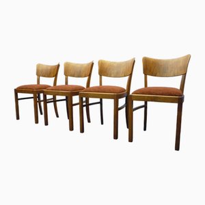 Art Deco German Chairs, 1930s, Set of 4