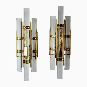 Murano Glass Sconces from Venini, Italy, 1970s, Set of 2
