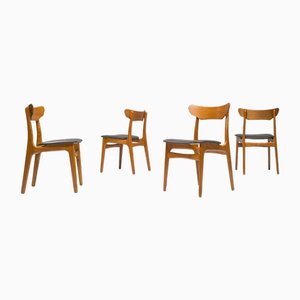 Mid-Century Danish Teak Dining Chairs by Schiønning & Elgaard for Randers Furniture Factory, Set of 4