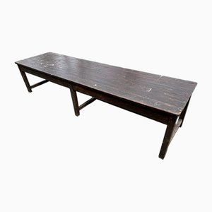 Refectory Table with Brown Patina