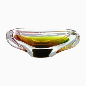 Art Glass Ashray atribuido a Josef Rozinek para Novy Bor, años 60