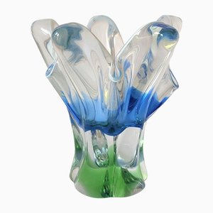 Vase in Blue Metallurgic Glass by J. Hospodka, Czechoslovakia, 1960s