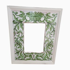 Vintage Spanish Mirror with Framed Tiles