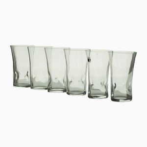 Murano Cristal Glasses by Carlo Moretti, 1996, Set of 6