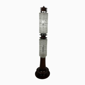 Lámpara de pie vintage de cristal de Murano, Italia, años 60