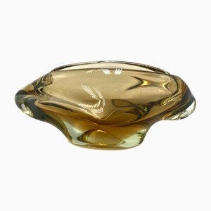 Art Glass Ashtray attributed to Jaroslav Beránek for Skrdlovice, 1960s