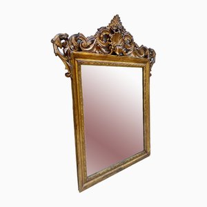 Early 20th Century French Wood Wall Mirror, 1920s