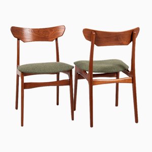 Dänische Mid-Century Stühle aus Teak von Schiønning & Elgaard, 1960er, 10 Set