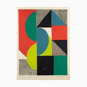 Sonia Delaunay, Eine Farbkomposition, Lithographie, 1969