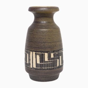 Ceramic Israeli Patterned Vase, 1970s