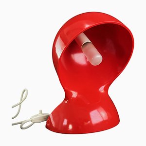 Rote Dalu Tischlampe von Vico Magistretti für Artemide, 1960er