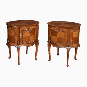 Tables de Chevet en Acajou, 1920s, Set de 2