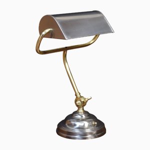 Lámpara de escritorio Bankers ajustable, años 20