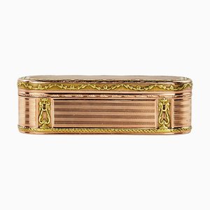 20th Century Snuffbox in Two-Tone Gold, France, 1890s