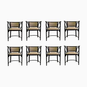 Armchairs attributed to Josef Hoffmann for Thonet, Austria, 1970s, Set of 8