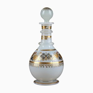 Weiße Flasche aus Opalglas von Desvignes, 1820er