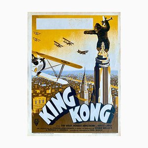 Poster piccolo King Kong di René Péron, Francia, 1933