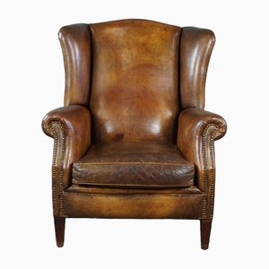 Club Chair in Patinated Sheep Leather