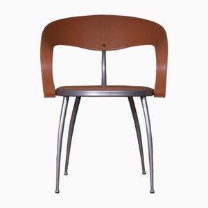 Fauteuil en Cuir Naturel dans le style de Calligaris