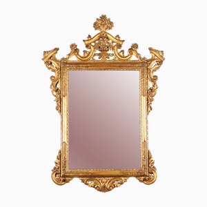 Goldfarbener Vintage Spiegel
