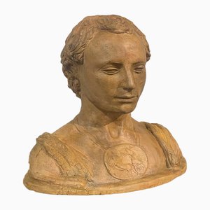 Late 18th Century Neoclassical Bust in Terracotta