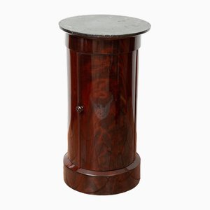 French Empire Bedside Table with Black Marble Top, 1800s