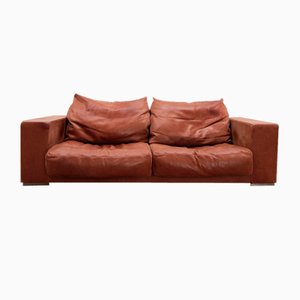 Vintage Budapest Sofa in Cognac Color by Paola Navone for Baxter, 1990s