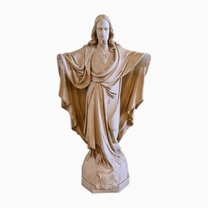 Herz Jesu Statue aus Gips, 1900er