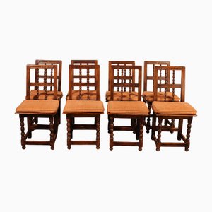 Spanische Vintage Stühle aus Buche, 8er Set