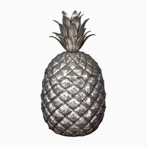 Italian Silver Plated Pineapple Ice Bucket by Mauro Manetti, 1970