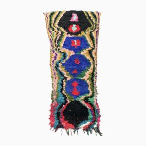 Marokkanischer Vintage Boucherouite Berber Teppich, 1980er