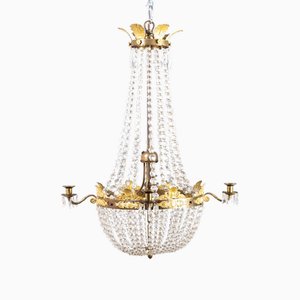 Chandelier with Crystals, France, 1830s