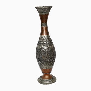 Vase en Cuivre avec Gravure, 1940s