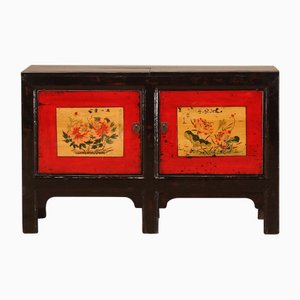 Red and Black Lacquer Mongolian Sideboard, 1920s