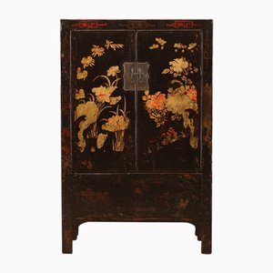 Black Lacquer Shanxi Wedding Cabinet, 1890s