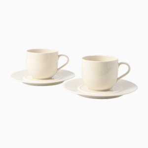 Porcelain Cups by Ettore Sottsass for Alessi, 1990s, Set of 2