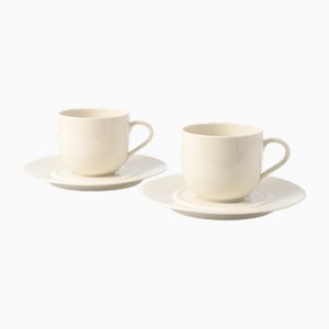 Tasses en Porcelaine par Ettore Sottsass pour Alessi, 1990s, Set de 2