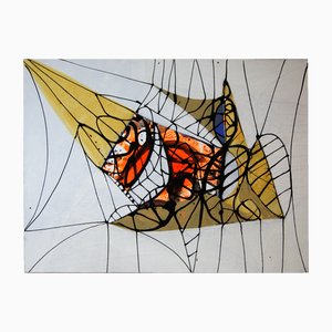 Mathias Wunderlich, Big Moth, 2020, Acryl auf Leinwand