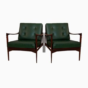 Kandidaten Lounge Chairs by Ib Kofod-Larsen for Ope, Denmark, 1960s, Set of 2