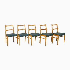 Vintage Oak Chairs, 1960s, Set of 5